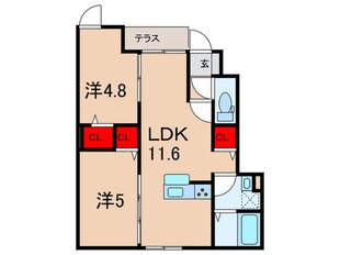 グラナーデ東大泉の物件間取画像